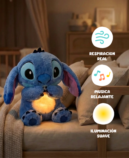 Stitch - Peluche Respiratorio con Luz y Sonidos Calmantes