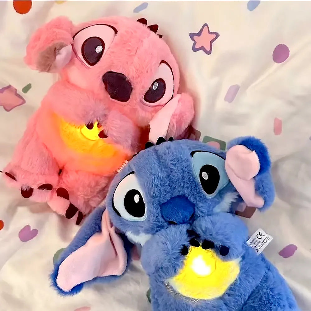 Stitch - Peluche Respiratorio con Luz y Sonidos Calmantes